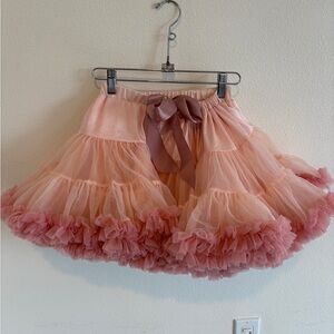 Upgrade Girls Tutu Skirt Dress for Puffy Tulle Pink Ruffled Skirt